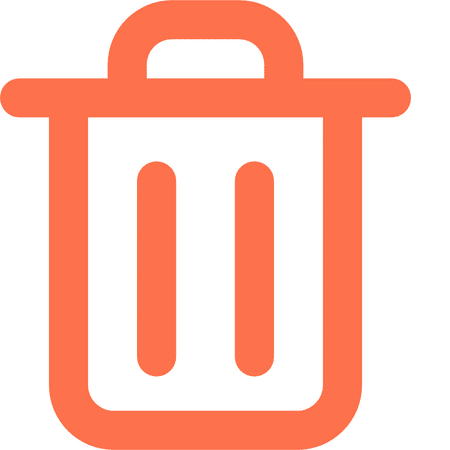 orange bin icon